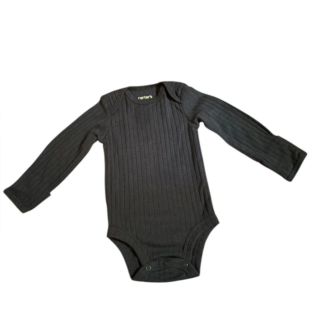 Carter's Ribbed Long Sleeve 3 Bodysuit size:0-3